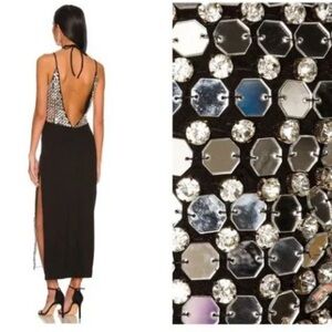 NBD Bahari Elegant Black and Silver Women's Dress